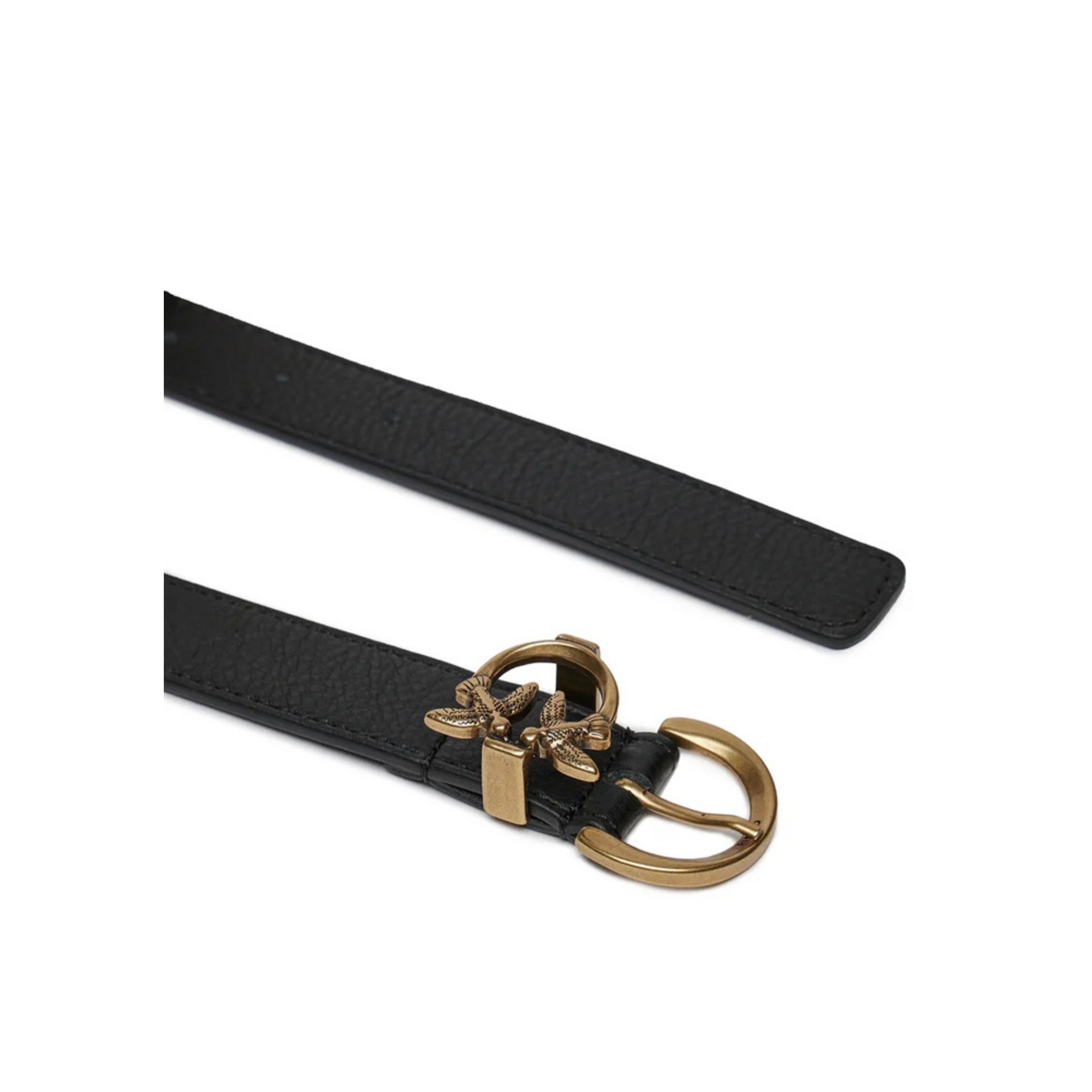 PINKO Diržas moterims, Juoda, Tamboril h2,5 belt pelle botta 2