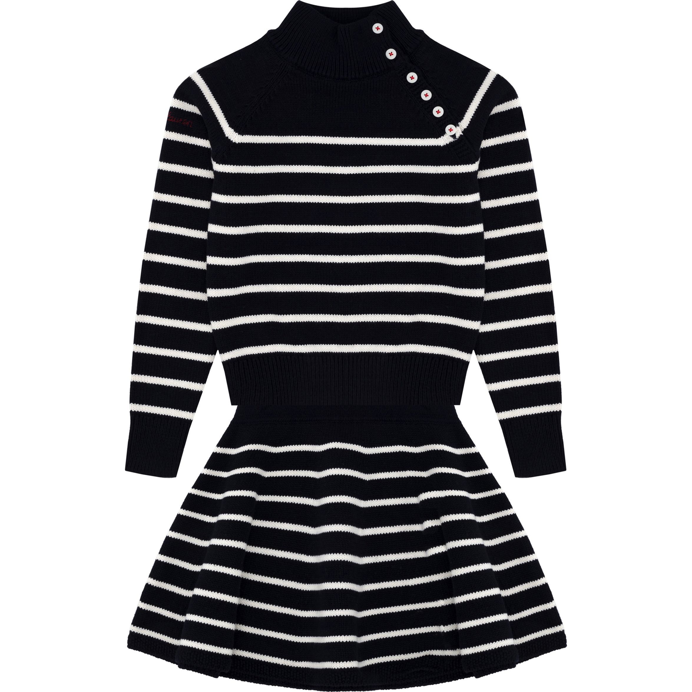 RALPH LAUREN KIDS Atskiros kostiumų dalys mergaitėms, Mėlyna, Sweater and skirt set (7-16) 1