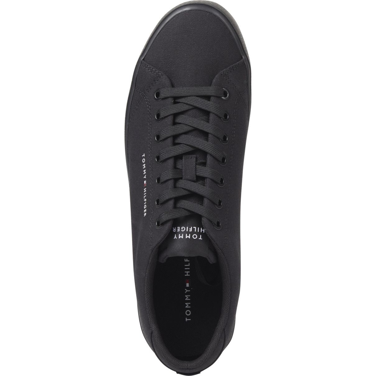 TOMMY HILFIGER Sportbačiai vyrams, Juoda, Vulc low canvas sneakers 3