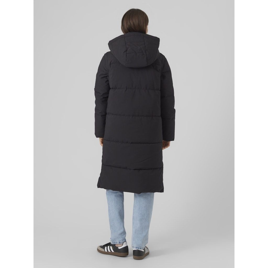VERO MODA Paltas moterims, Juoda, VMMADELYN LONG COAT 3