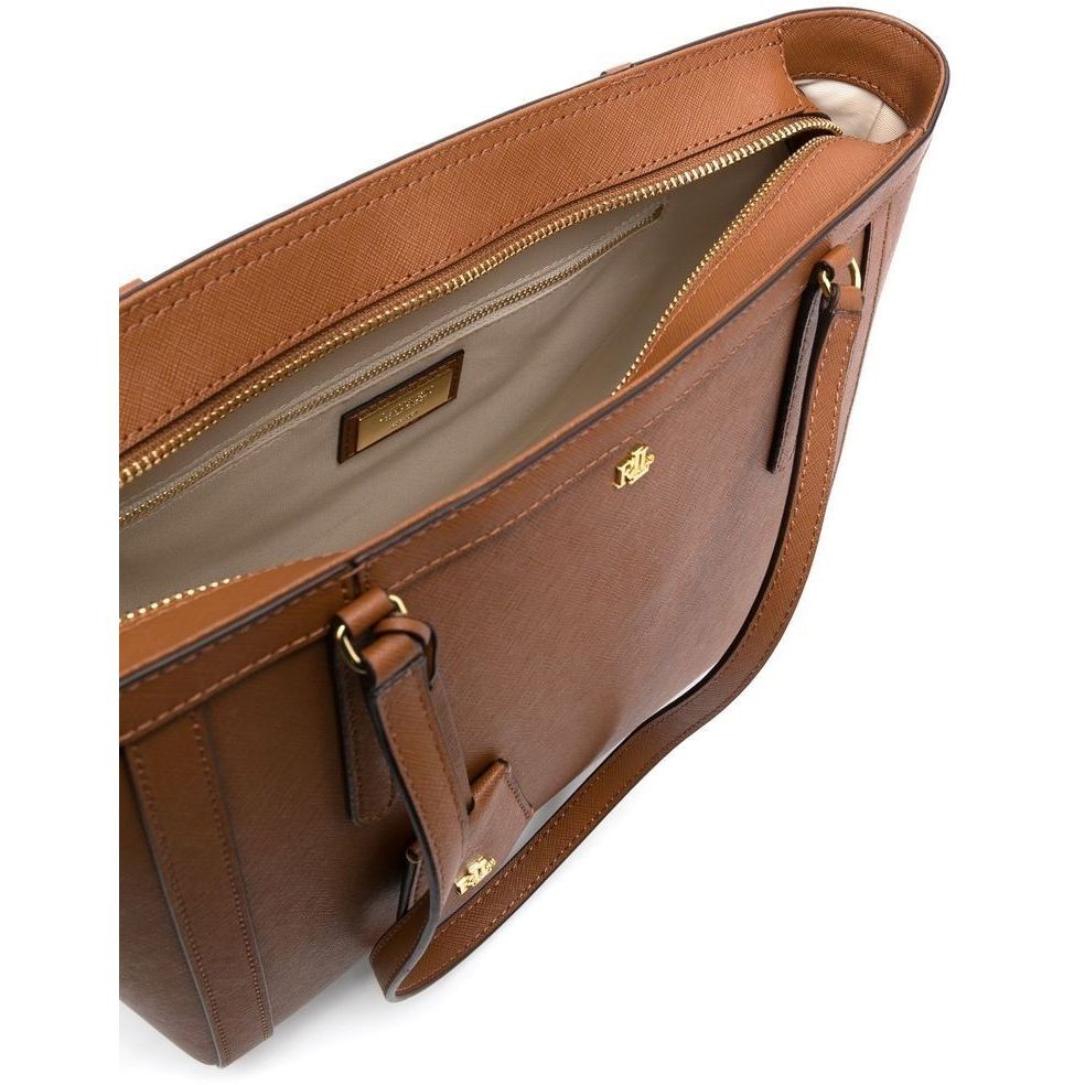 LAUREN RALPH LAUREN Pirkinių krepšys moterims, Ruda, Clare 25 medium tote bag 3