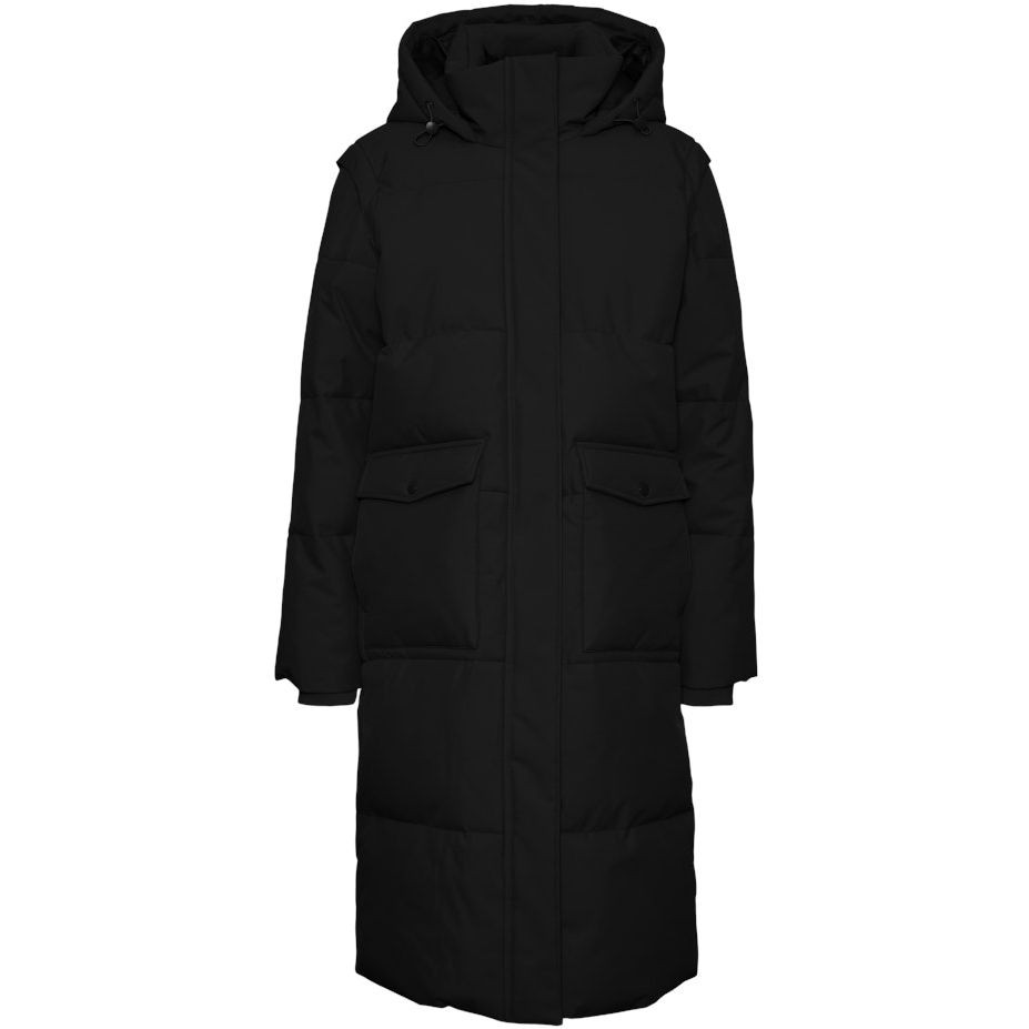 VERO MODA Paltas moterims, Juoda, VMMADELYN LONG COAT 1