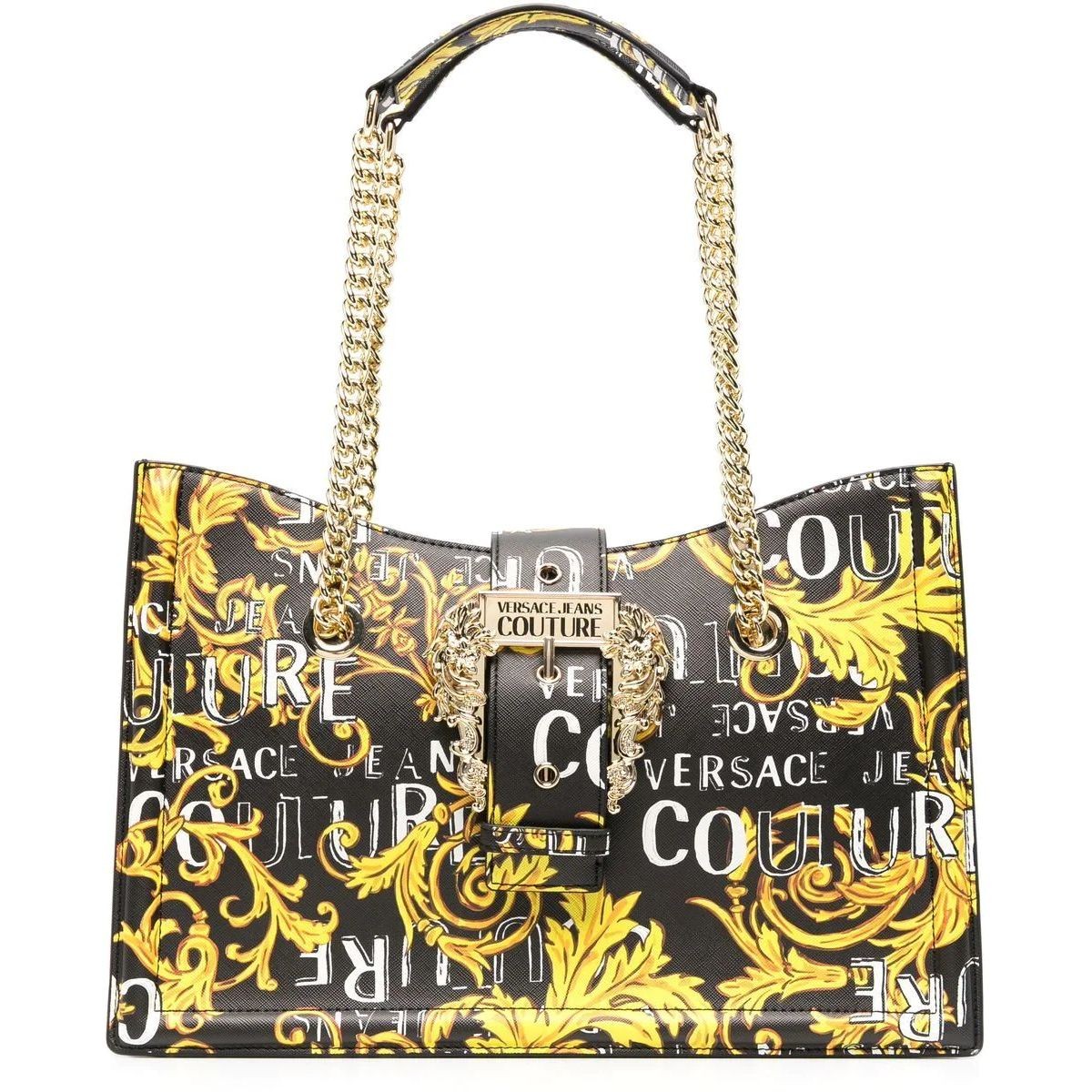 VERSACE JEANS CUTURE Rankinė, krepšys moterims, BLACK/GOLD, Range f - couture bag 1
