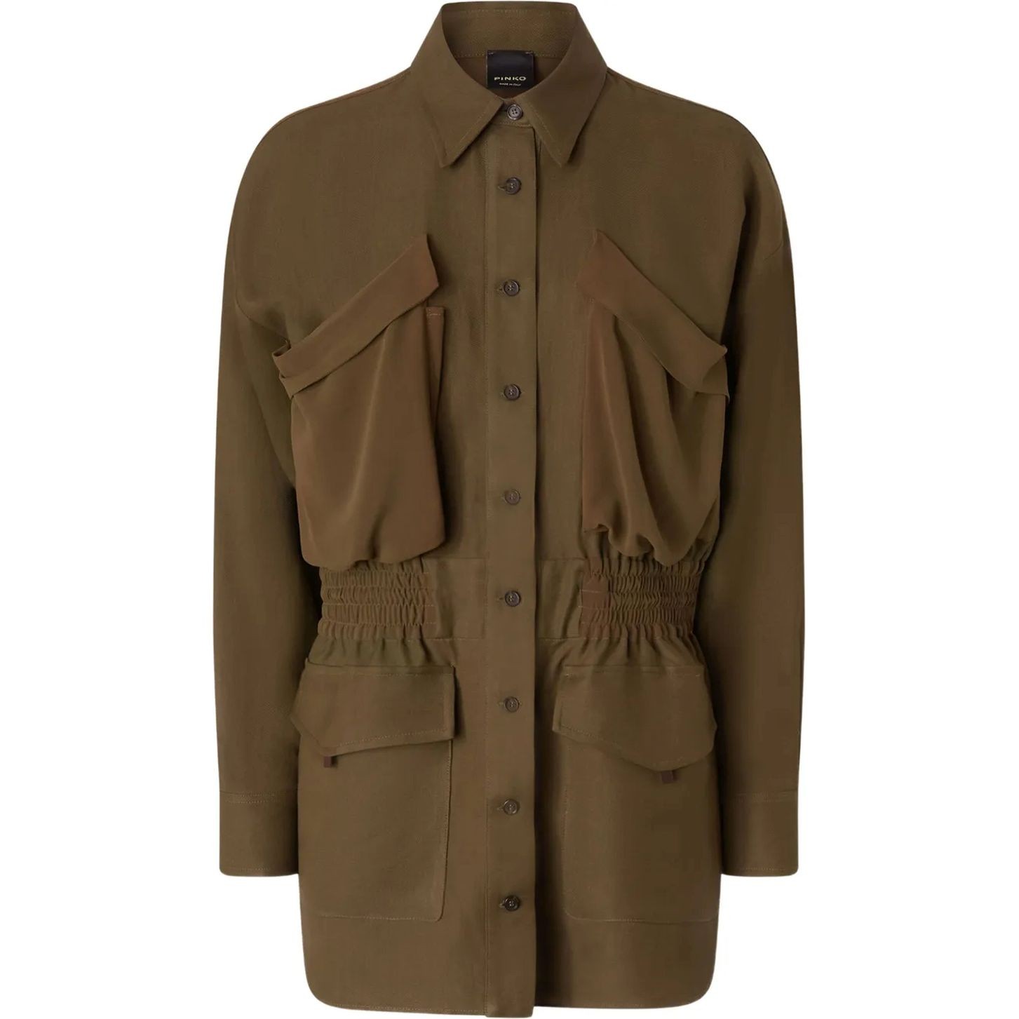 PINKO Marškiniai ilgomis rankovėmis moterims, Žalia, Oramai over shirt 1