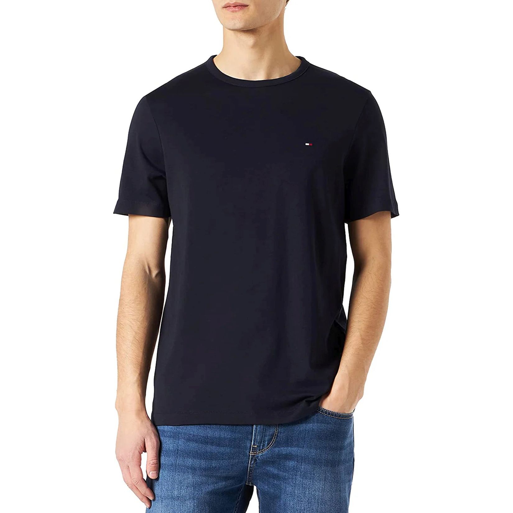 TOMMY HILFIGER Marškinėliai trump. rankovėmis vyrams, Mėlyna, 1985 tee 2