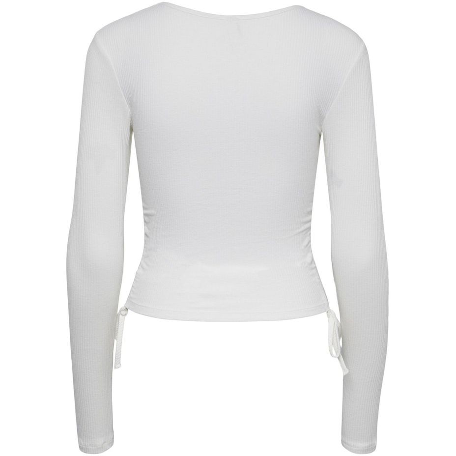 PIECES Midi suknelė moterims, Balta, PCHAZEL LS CROP TOP B 2