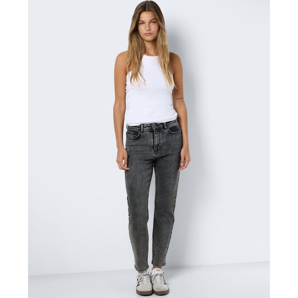 NOISY MAY Slim džinsai moterims, Pilka, Moni straight ank acid 6