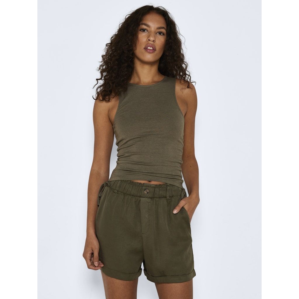 NOISY MAY Šortai moterims, Chaki, NMMARIA SHORT HW PAPE 3