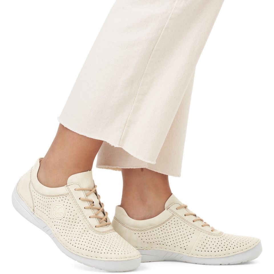 RIEKER Laisvalaikio bateliai moterims, Smėlio, LEISURE 2