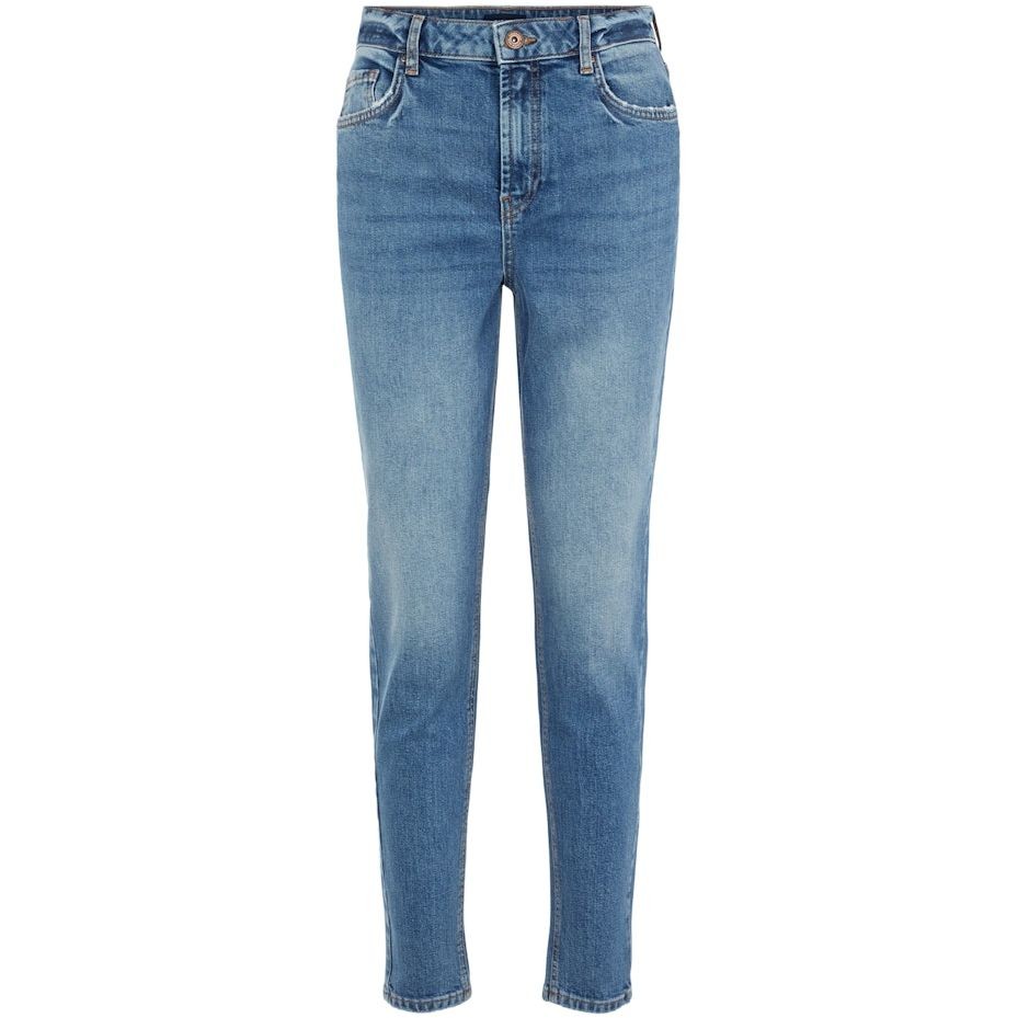 PIECES Megztinis moterims, Mėlyna, PCLEAH MOM HW ANK MB 1