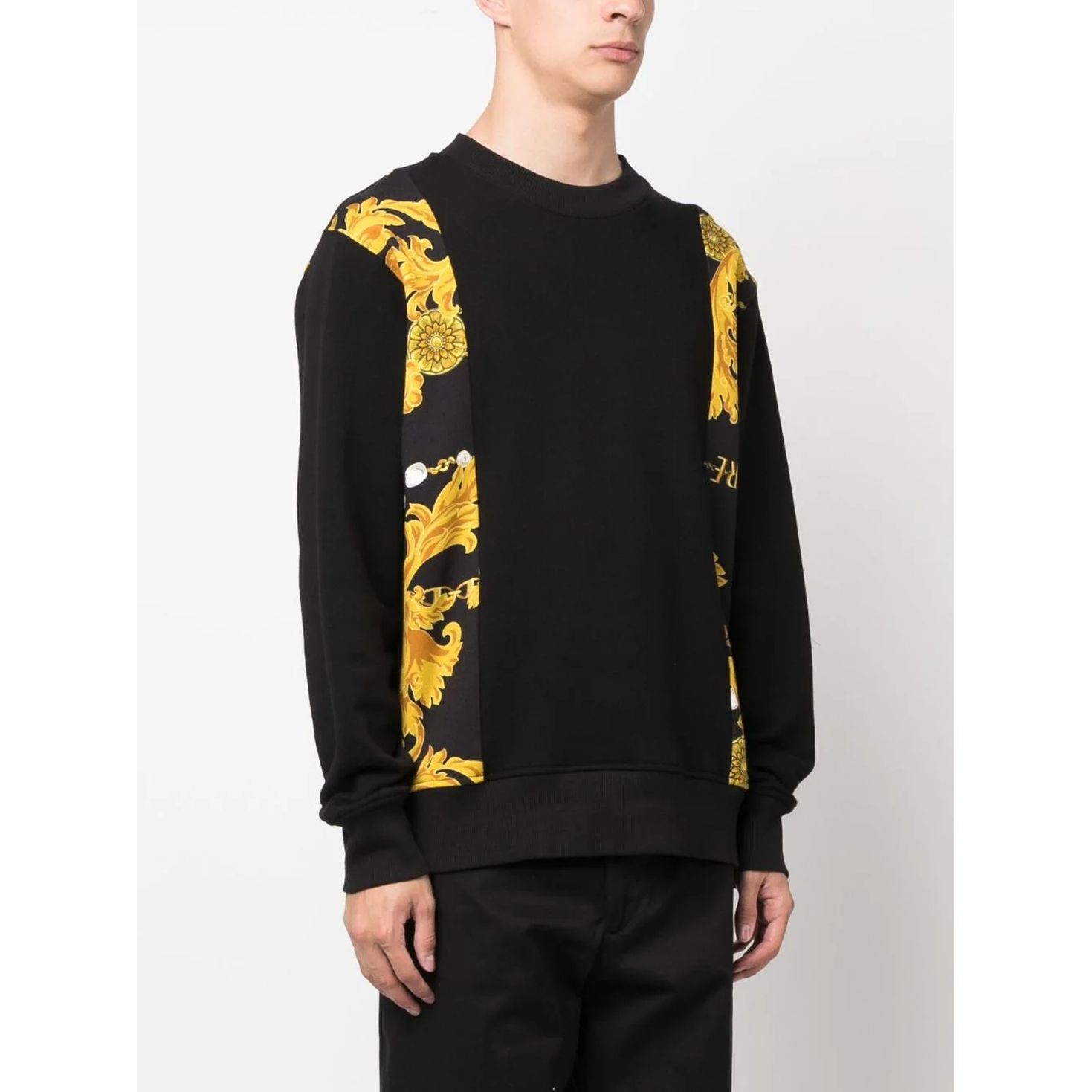 VERSACE JEANS CUTURE Sportinis nertinis vyrams, Juoda, Sweatshirts 3