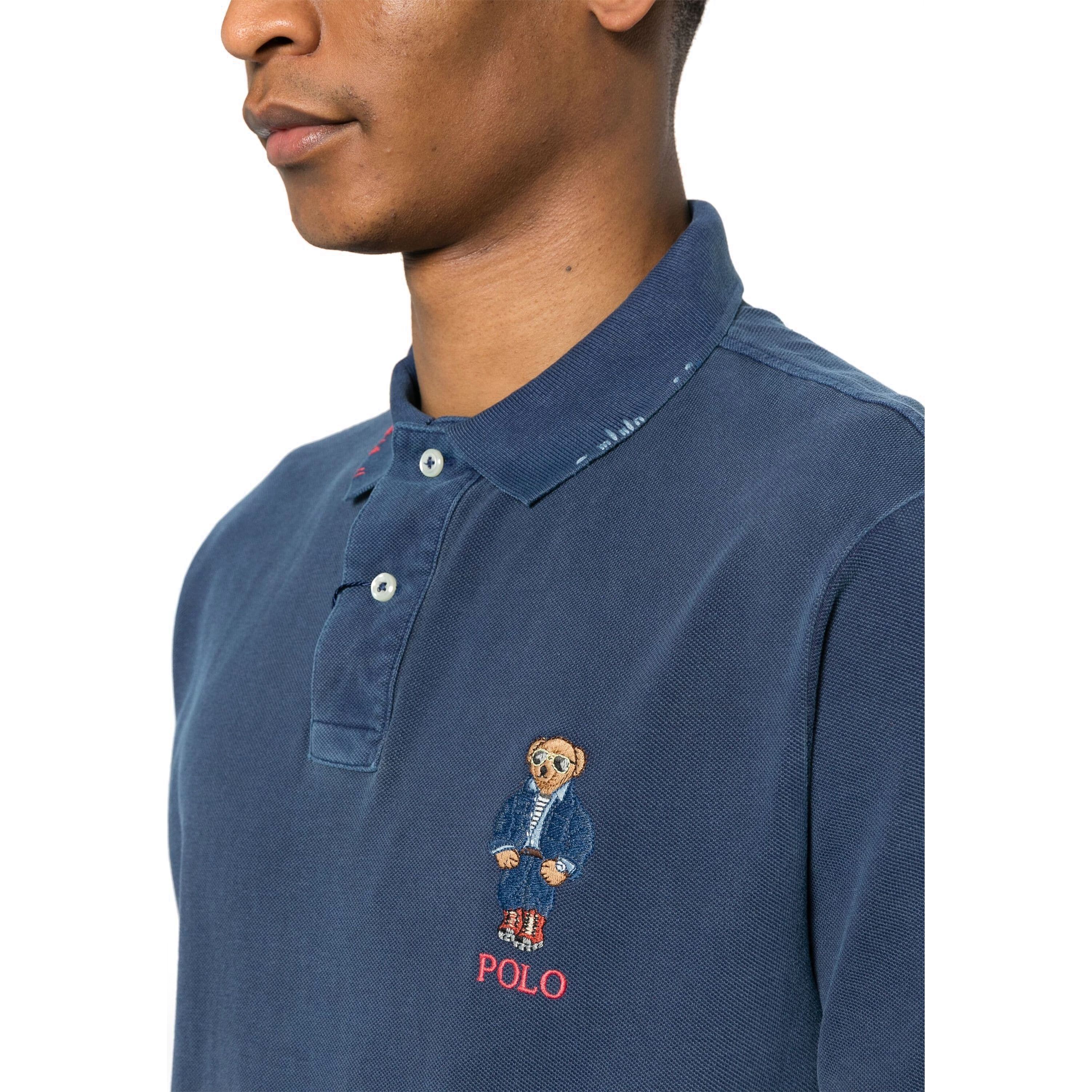 POLO RALPH LAUREN Polo marškiniai trumpos rank. vyrams, Mėlyna, Short sleeve polo shirt 4