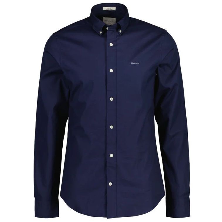 GANT Marškiniai vyrams, Mėlyna, SLIM PINPOINT OXFORD SHIRT 1