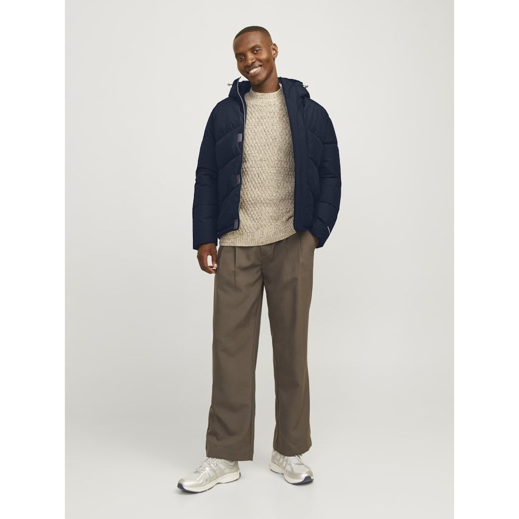 JACK & JONES Pūkinė striukė vyrams, Mėlyna, World puffer jacket 7