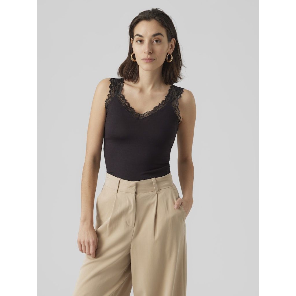 VERO MODA Palaidinės moterims, Juoda, VMROSA SL TOP JRS NO 2