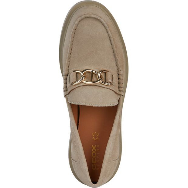 GEOX Loaferiai moterims, Smėlio, Spherica ec1 moccasins 5