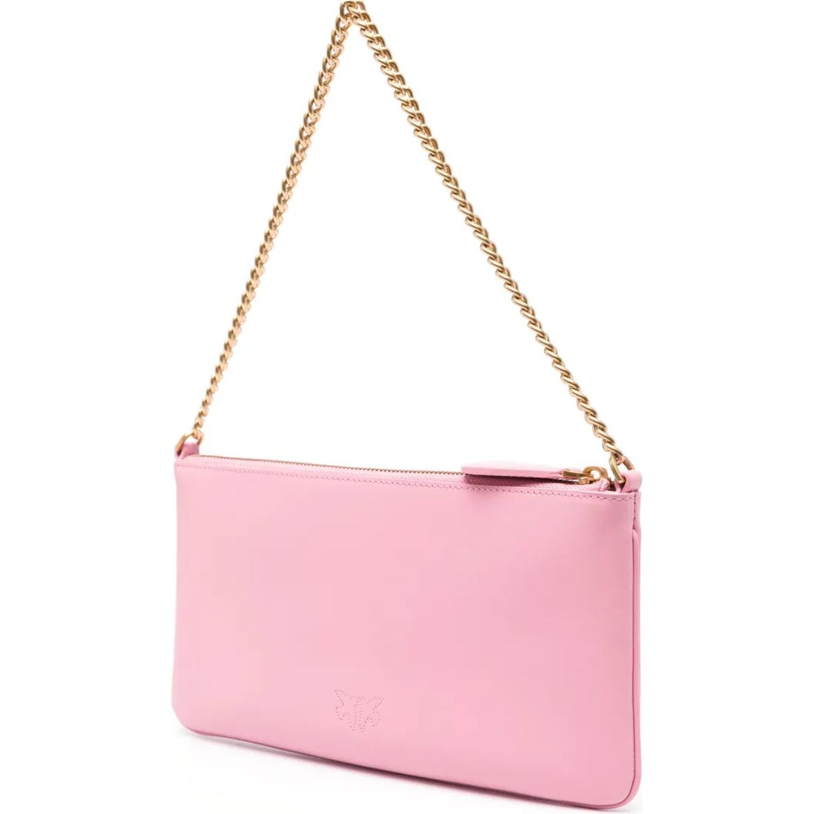 PINKO Rankinė per petį moterims, Rožinė, Love birds-plaque shoulder bag 2