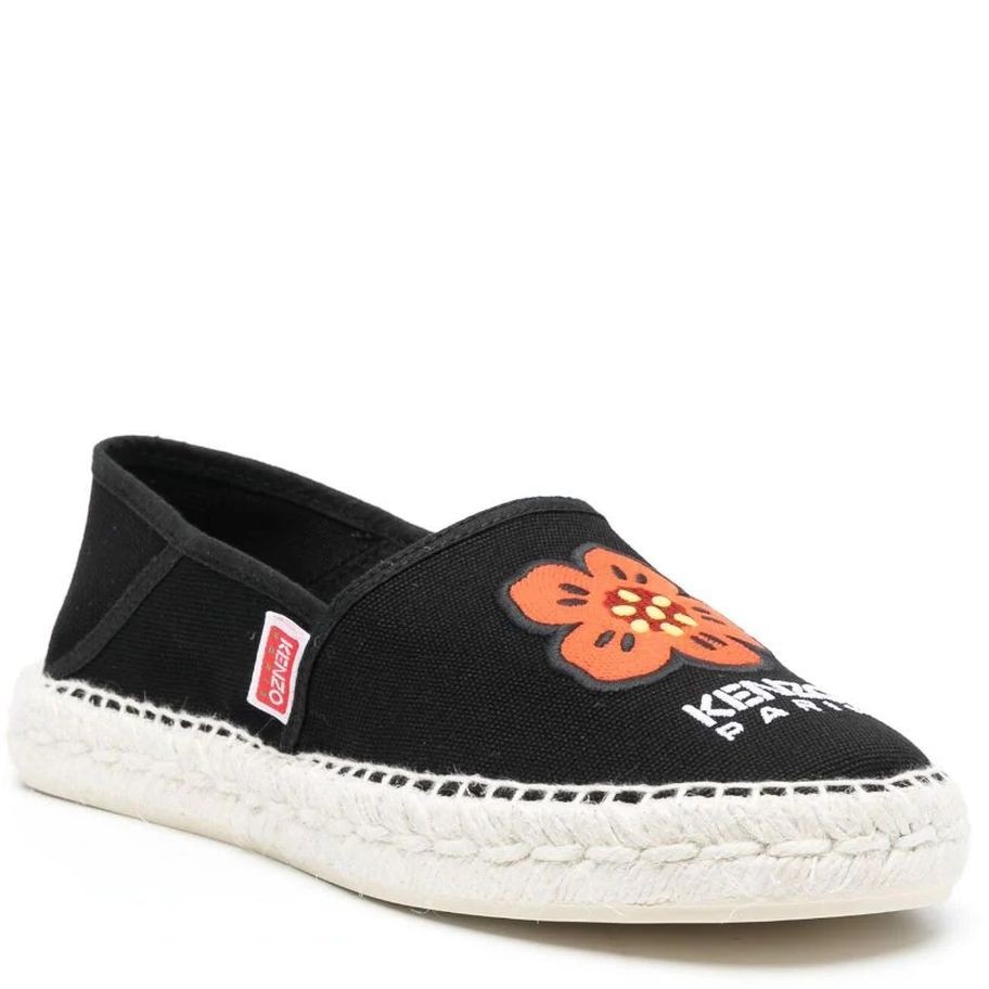 KENZO Espadrilės moterims, Juoda, Kenzo espadrille slip-on 1