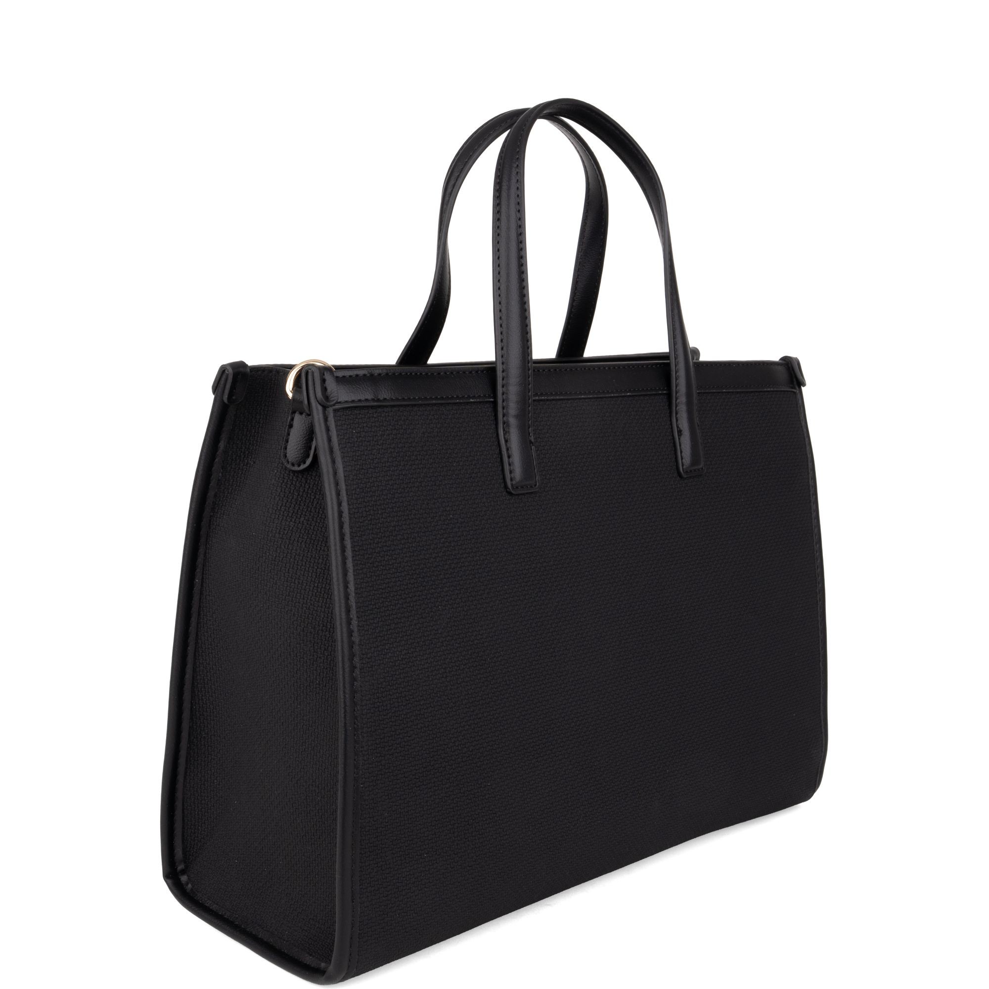 LA CONTE Pirkinių krepšys moterims, Juoda, Tote bag 2