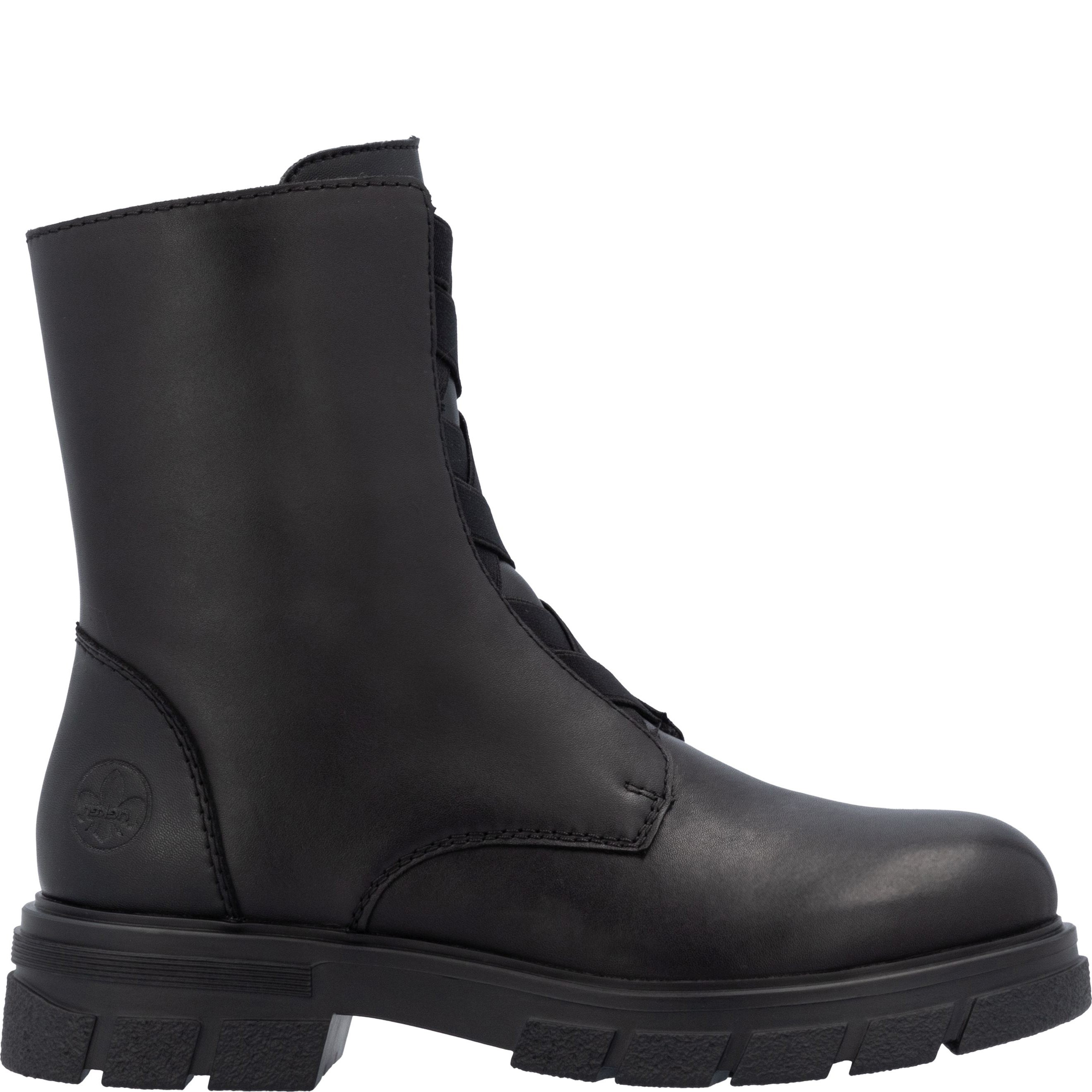 RIEKER Aulinukai moterims, Juoda, Ladies mid height boots 4