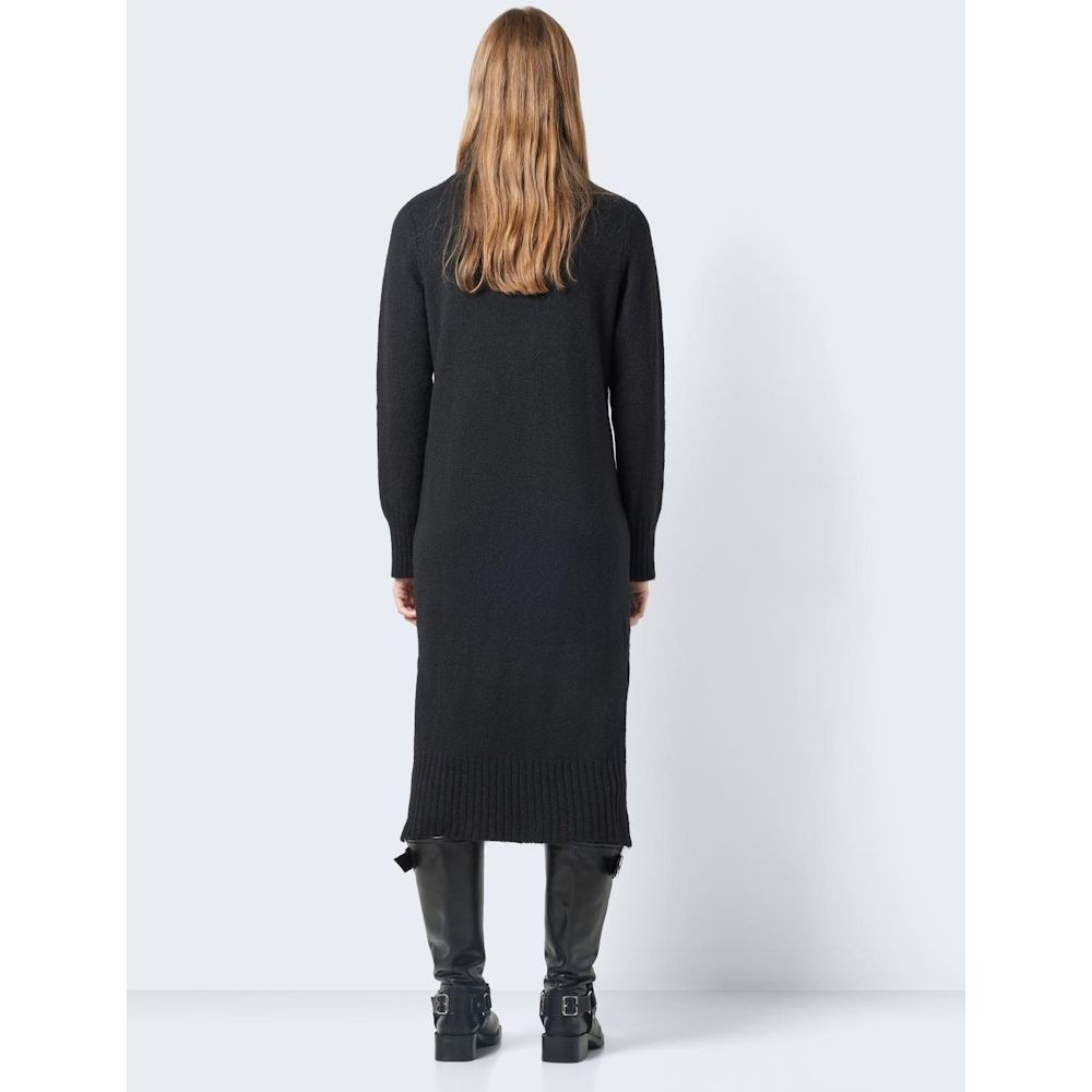 NOISY MAY Midi suknelė moterims, Juoda, NMVIOLA L/S ROLLNECK 5