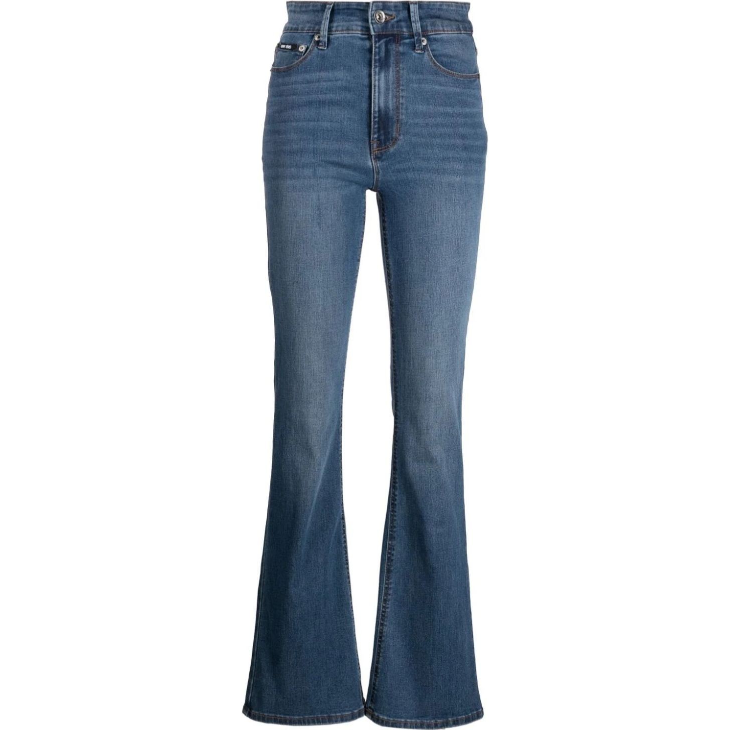 DKNY Platėjantys džinsai moterims, Mėlyna, Boreum high rise flare 1