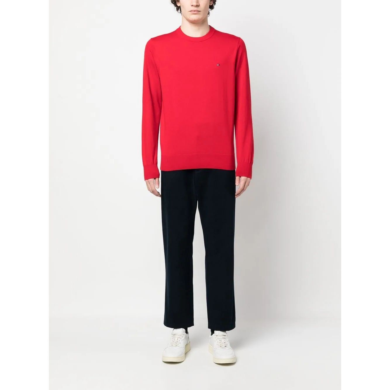 TOMMY HILFIGER Megztinis vyrams, Raudona, 1985 crew neck sweater 2