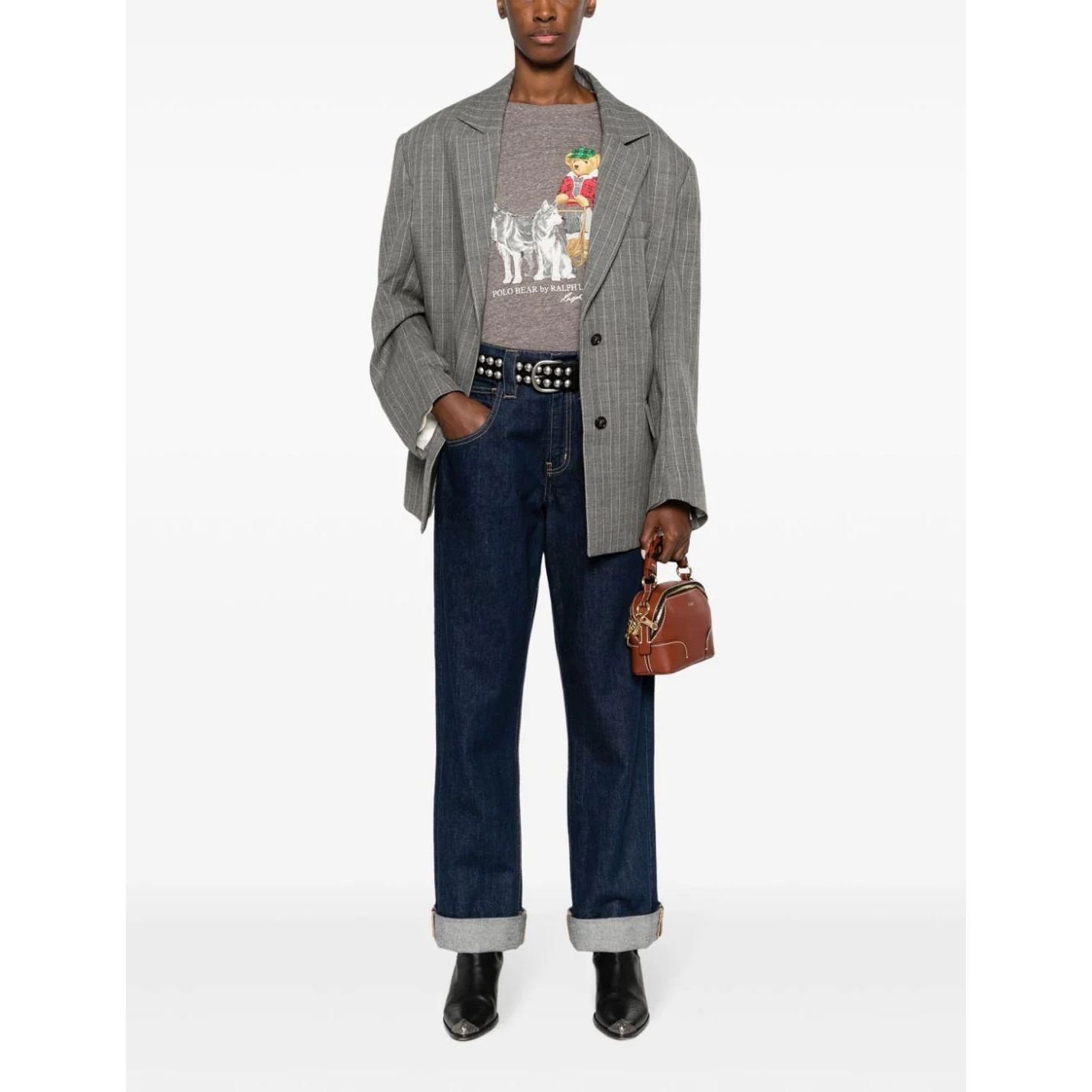 POLO RALPH LAUREN Marškinėliai trump. rankovėmis moterims, Pilka, Short sleeve t-shirt 2