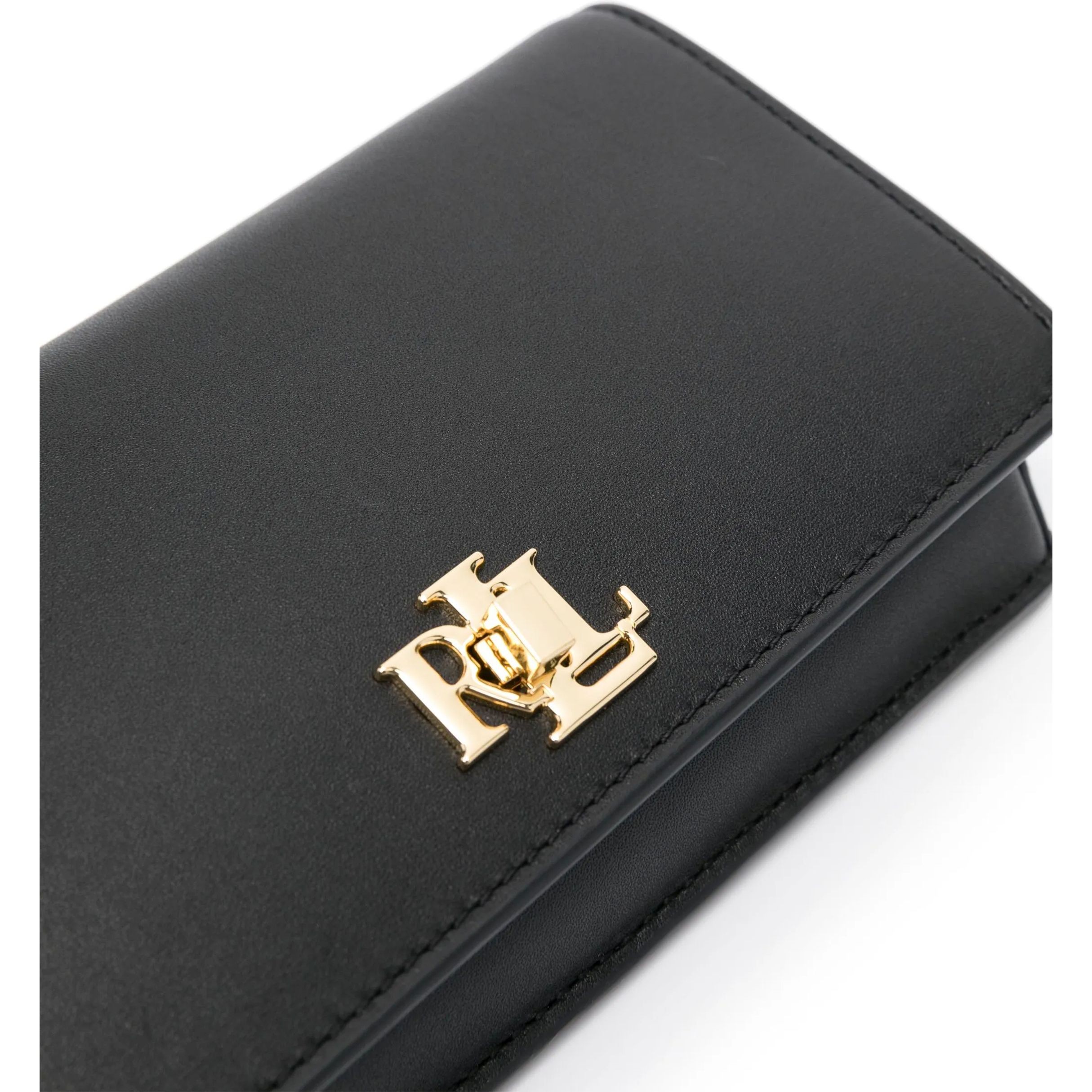 LAUREN RALPH LAUREN Telefono, plančetės dėklas moterims, Juoda, Natural smooth leather case 3