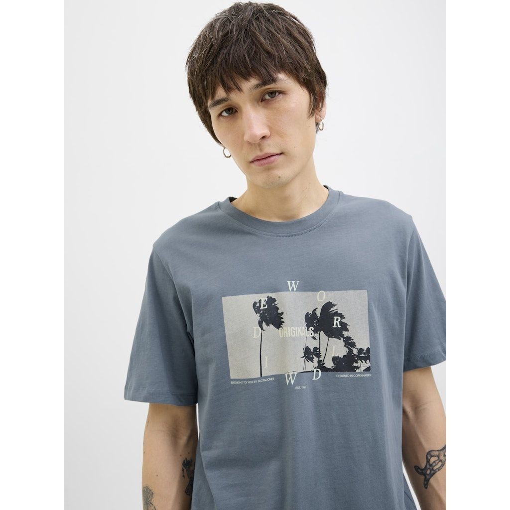 JACK & JONES Marškinėliai vyrams, Žalia, Star tee 4