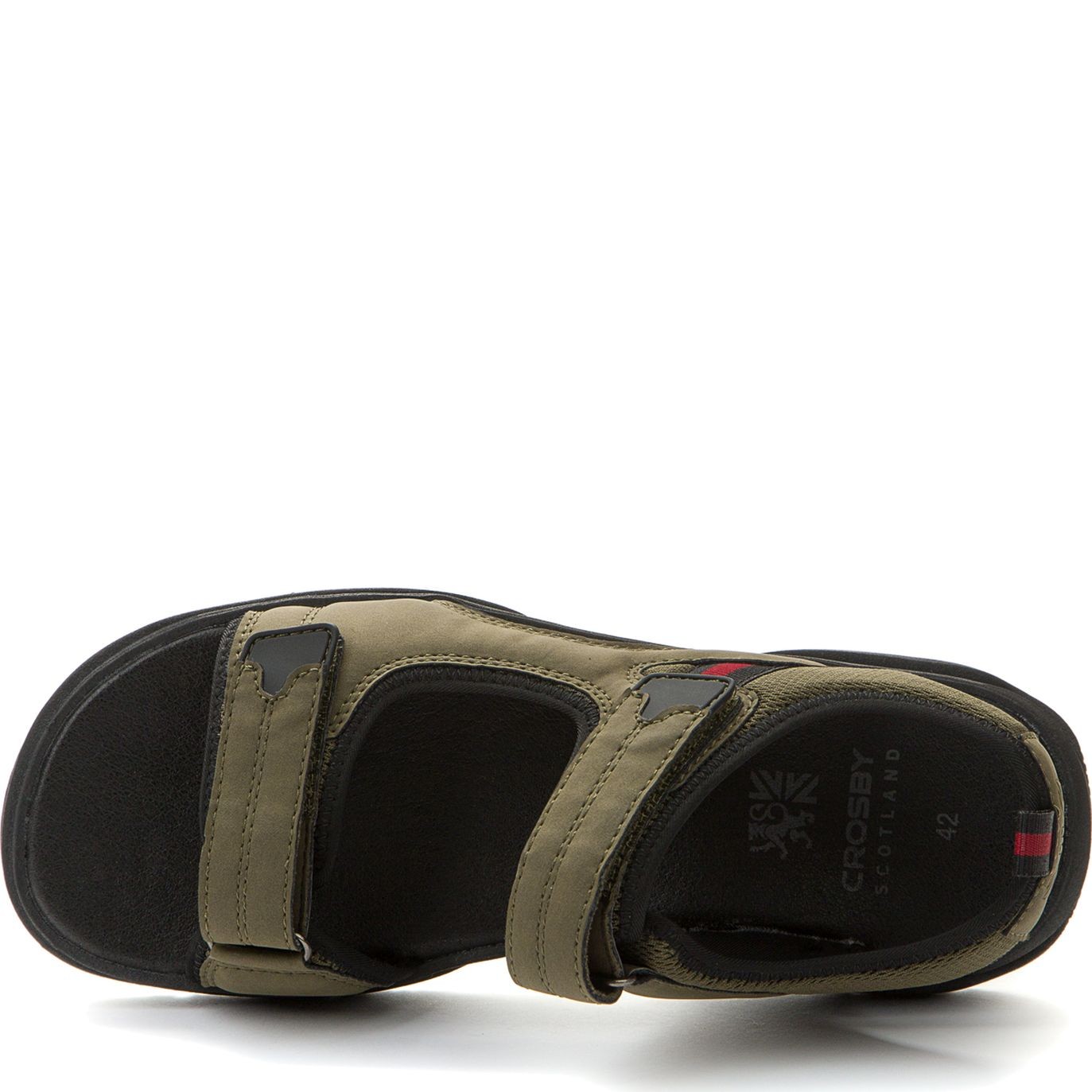 CROSBY Basutės vyrams, Chaki, SANDALS 4