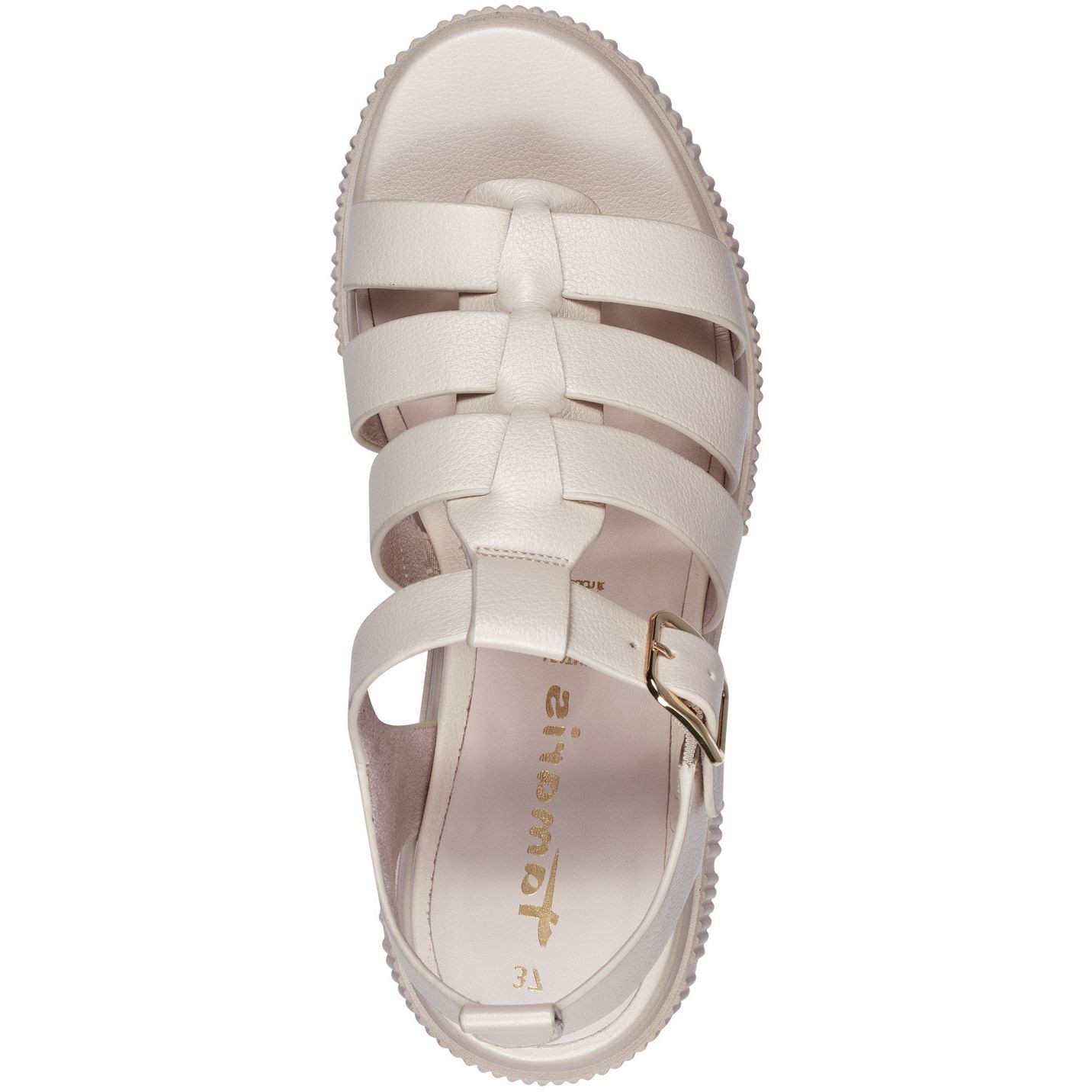 TAMARIS Basutės moterims, Smėlio, SANDALS 5