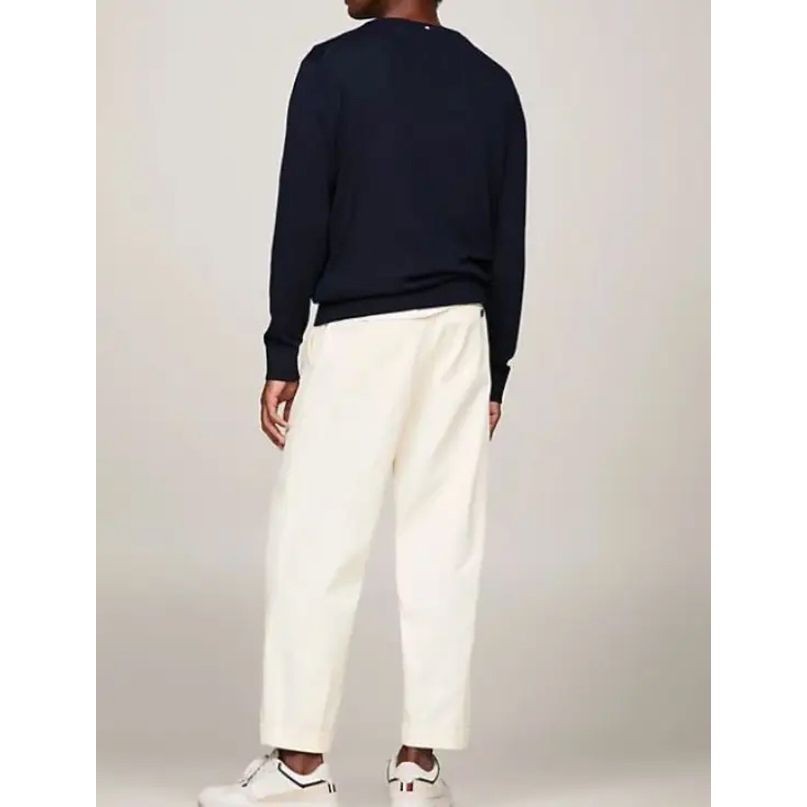 TOMMY HILFIGER Džemperis vyrams, Mėlyna, Dc cotton lyocell crewneck 3