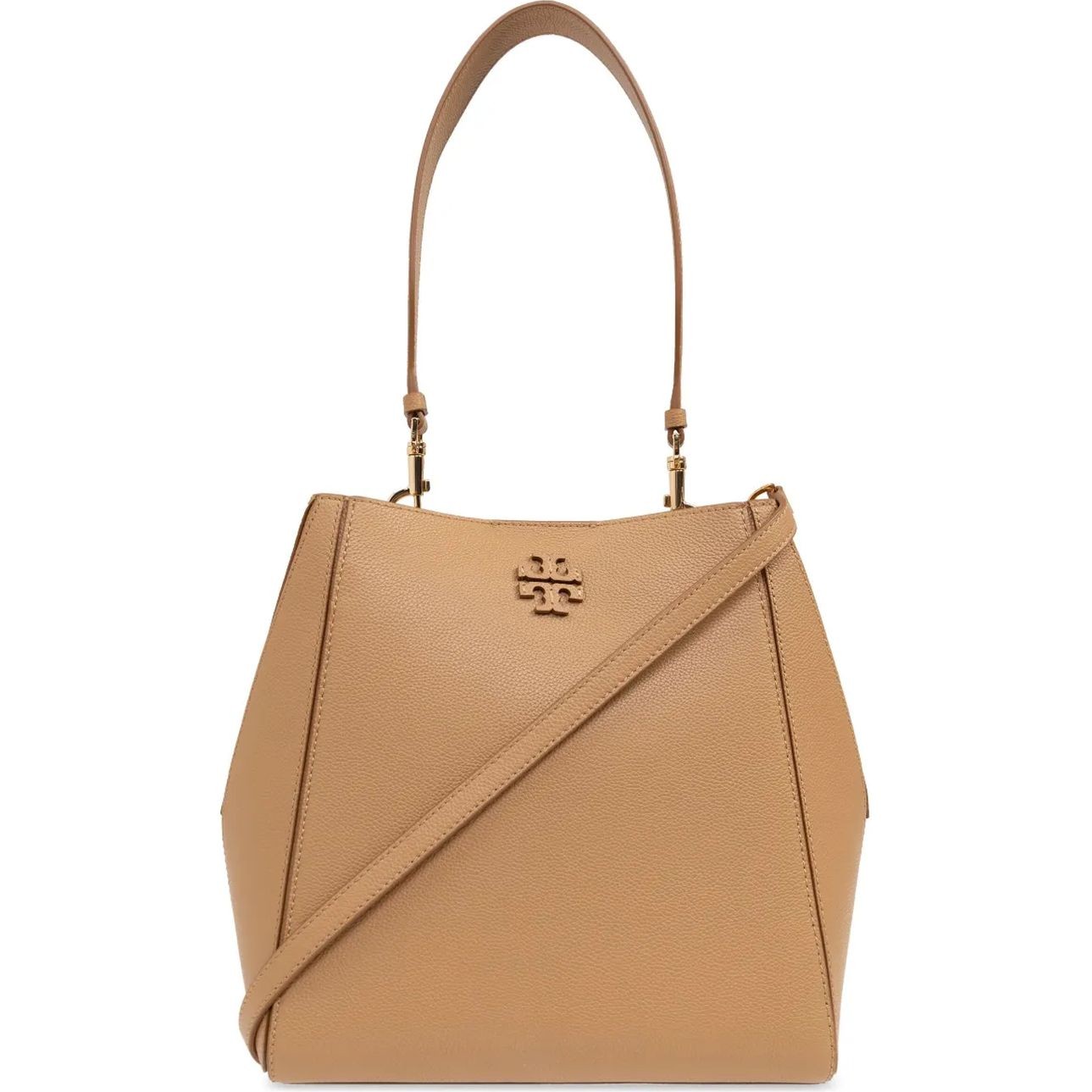 TORY BURCH Pirkinių krepšys moterims, Ruda, Mcgraw bucket bag 1