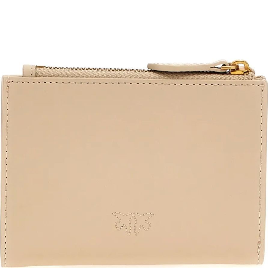 PINKO Piniginė moterims, Smėlio, Compact wallet 2