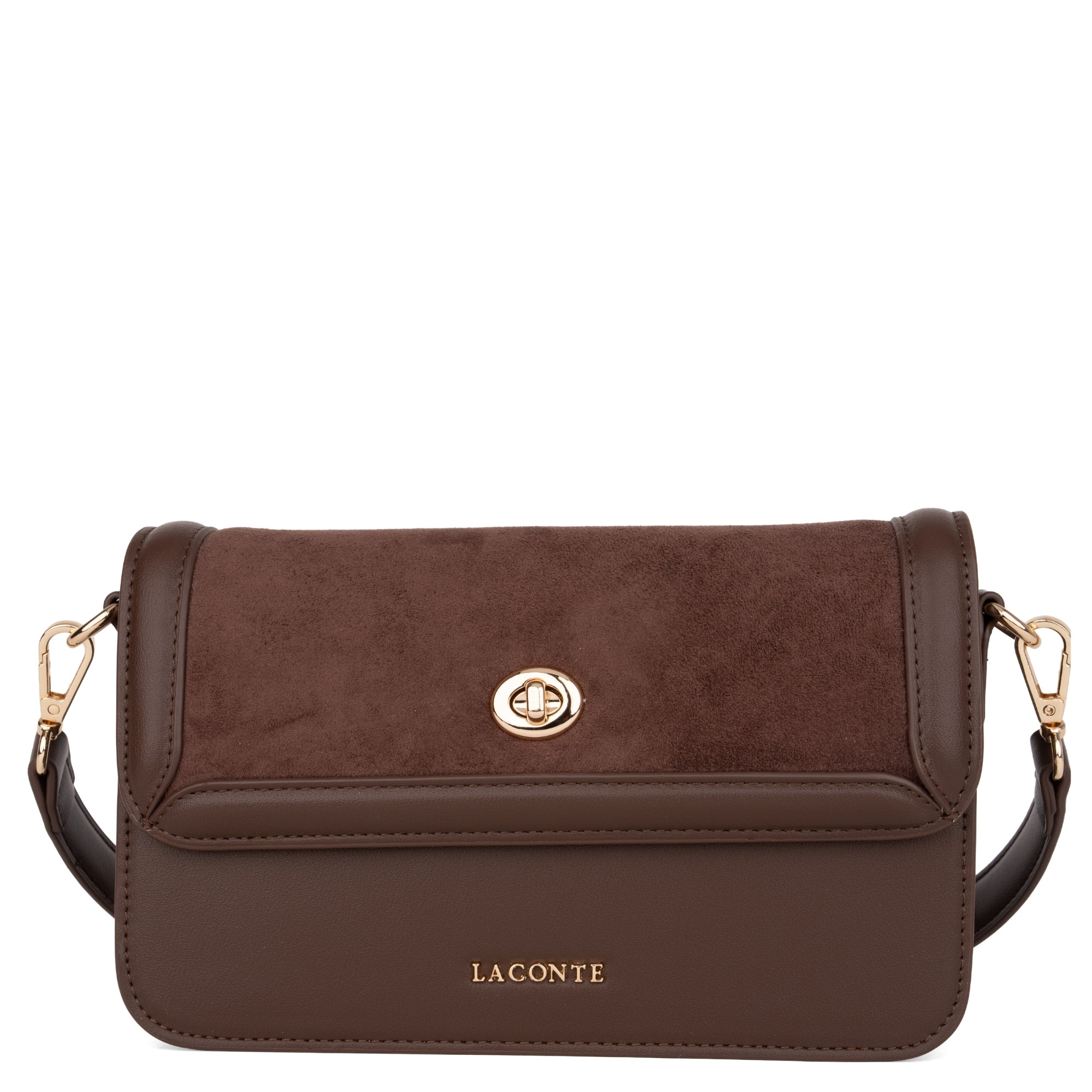 LA CONTE Rankinė per petį moterims, Ruda, Crossbody 1