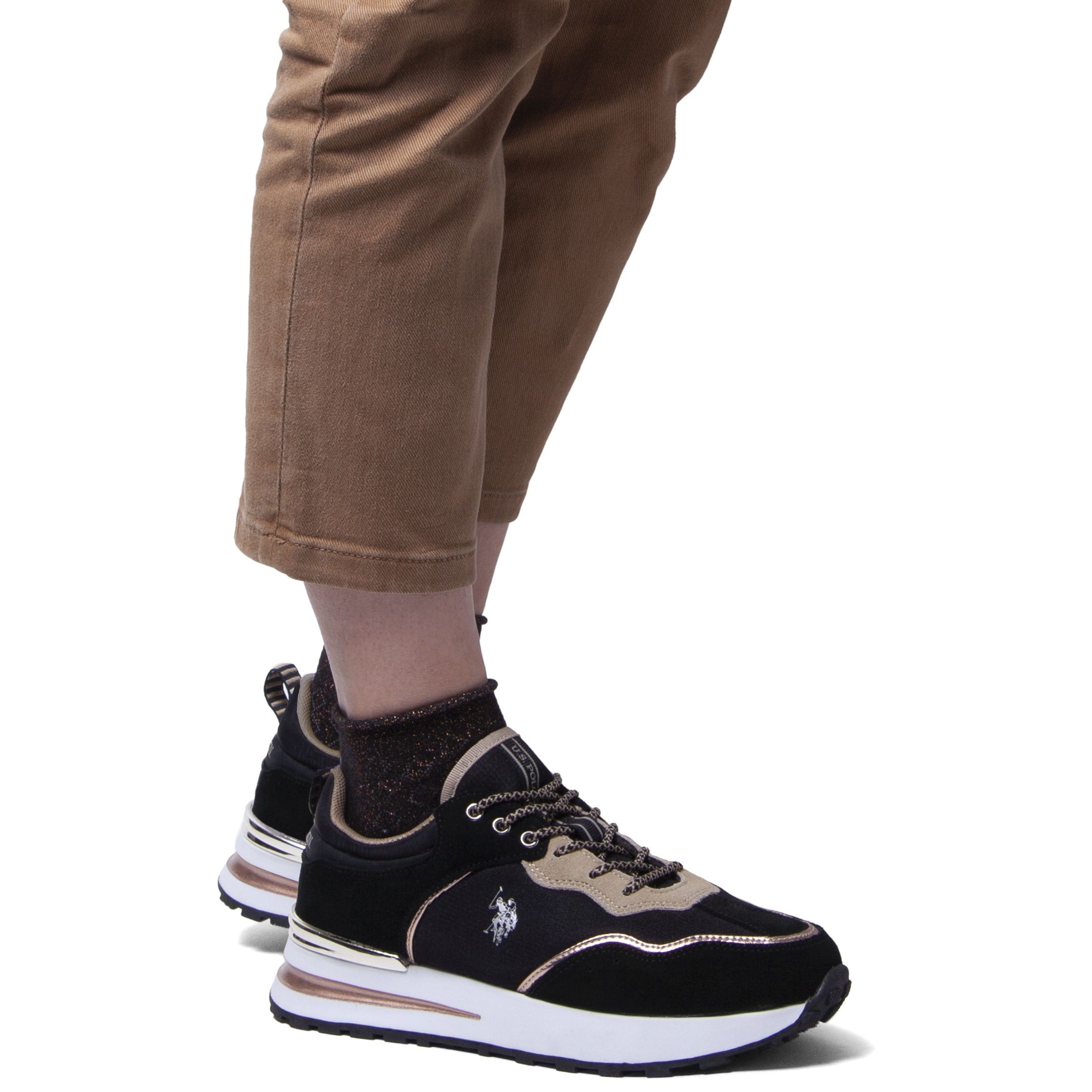 U.S.POLO Sportiniai bateliai moterims, Juoda, SPORT SHOE 6