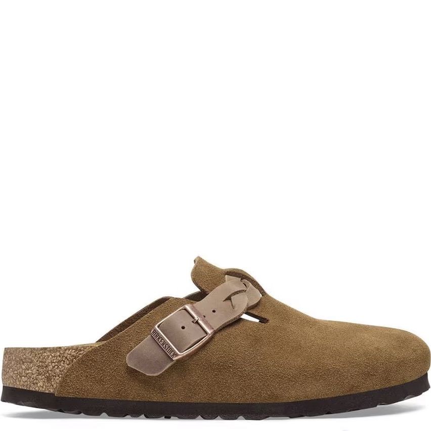 BIRKENSTOCK Šlepetės moterims, Ruda, Boston slippers 2