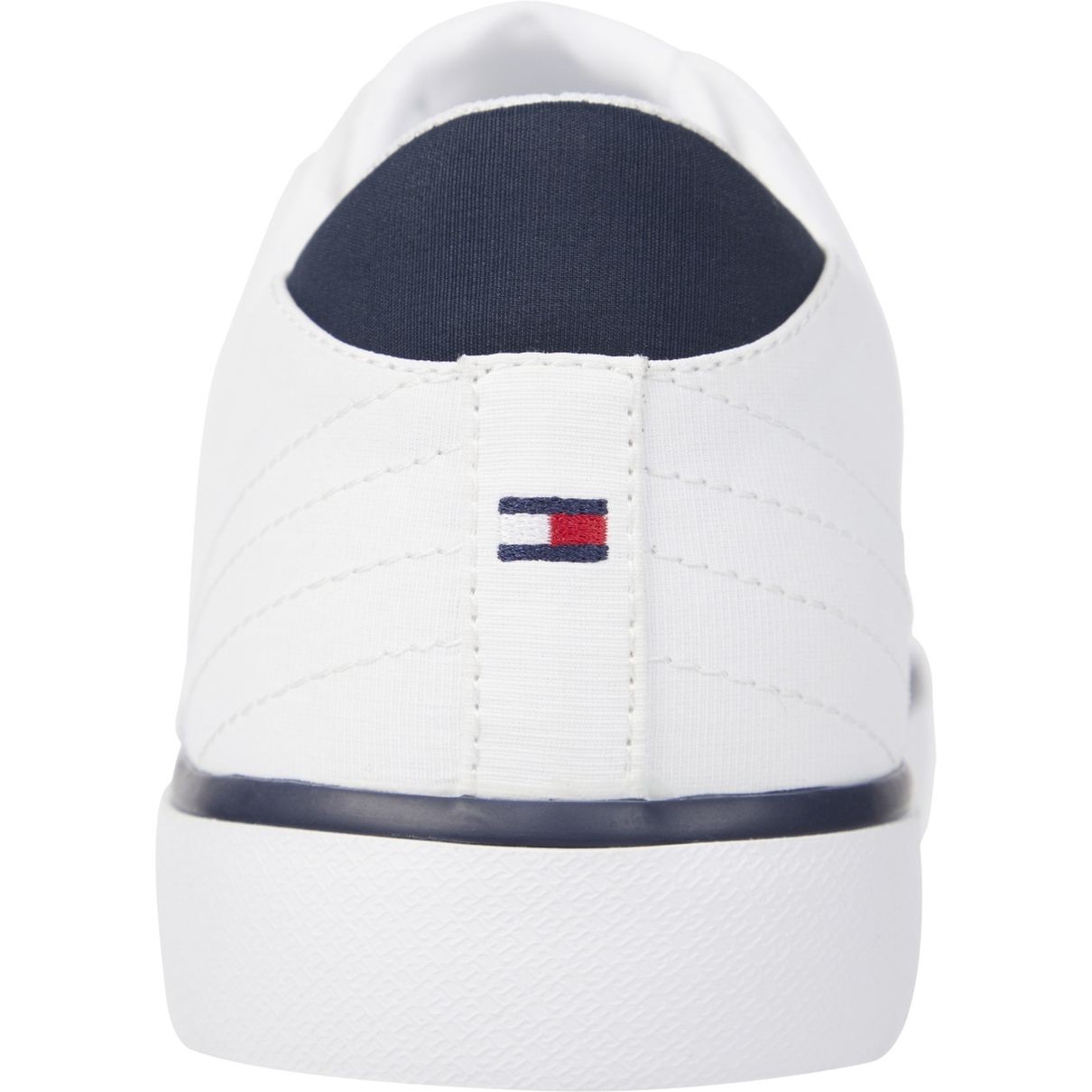 TOMMY HILFIGER Laisvalaikio bateliai vyrams, Balta, Vulc low stripes mesh leisure 4