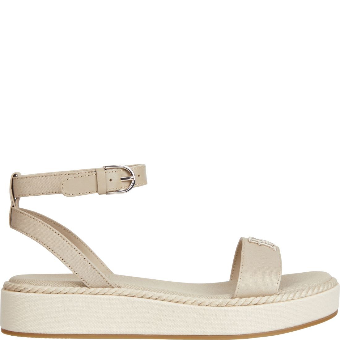 TOMMY HILFIGER Basutės moterims, Žalia, Rope flatform sandals 1