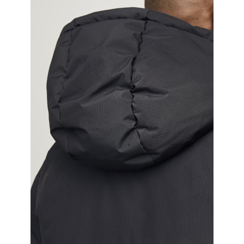 JACK & JONES Pūkinė striukė vyrams, Juoda, World puffer jacket 3