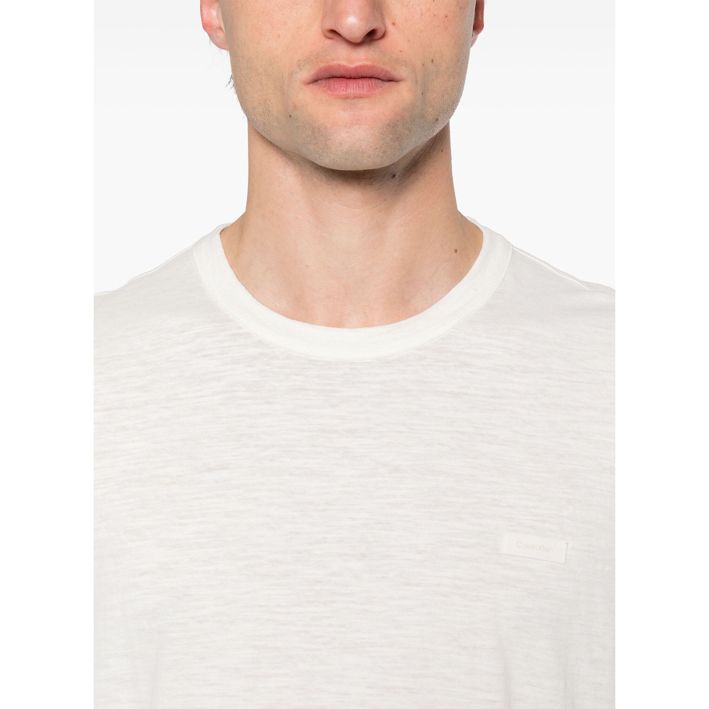 CALVIN KLEIN Marškinėliai trump. rankovėmis vyrams, Balta, S/s t-shirt 4