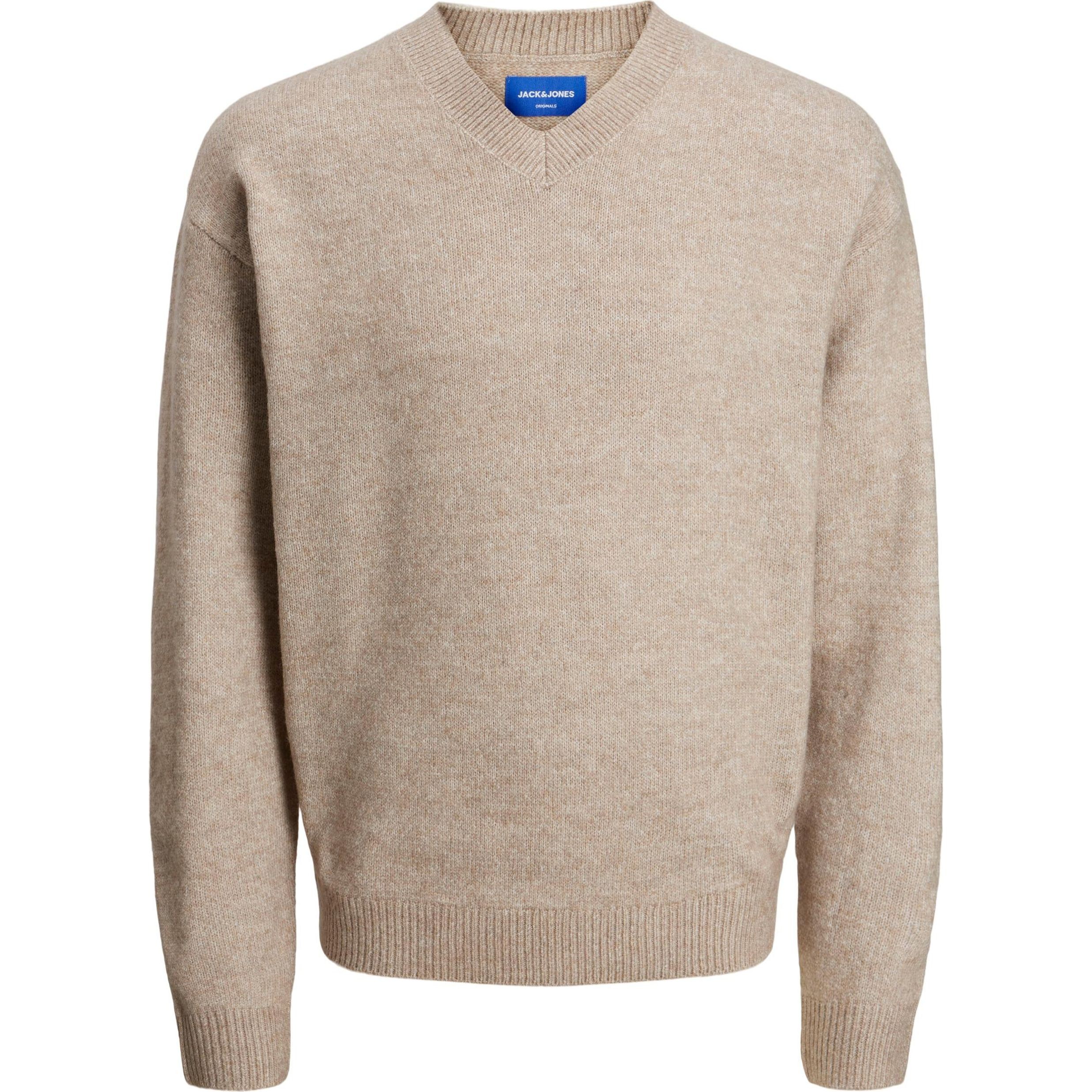 JACK & JONES Megztinis vyrams, JOROLLIE KNIT V-NECK