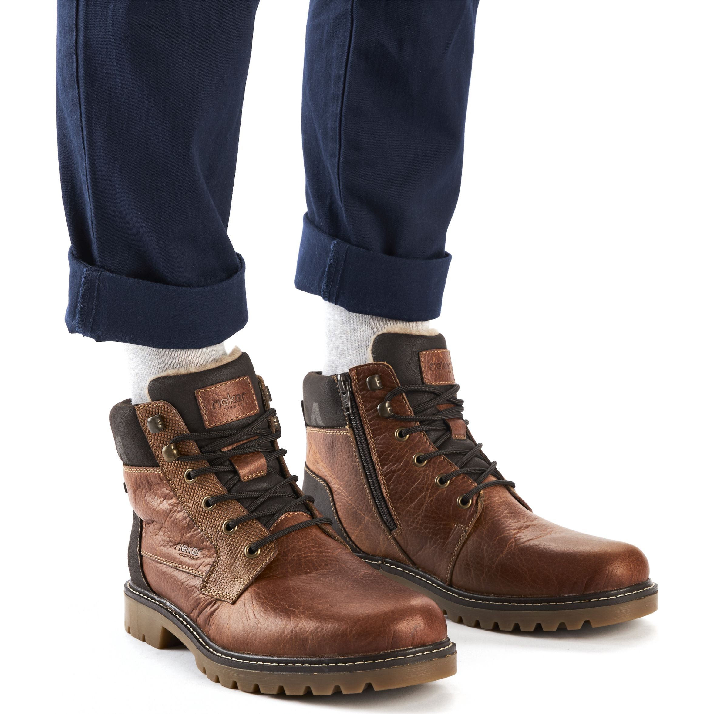 RIEKER Aulinukai vyrams, Ruda, Men's boots 2