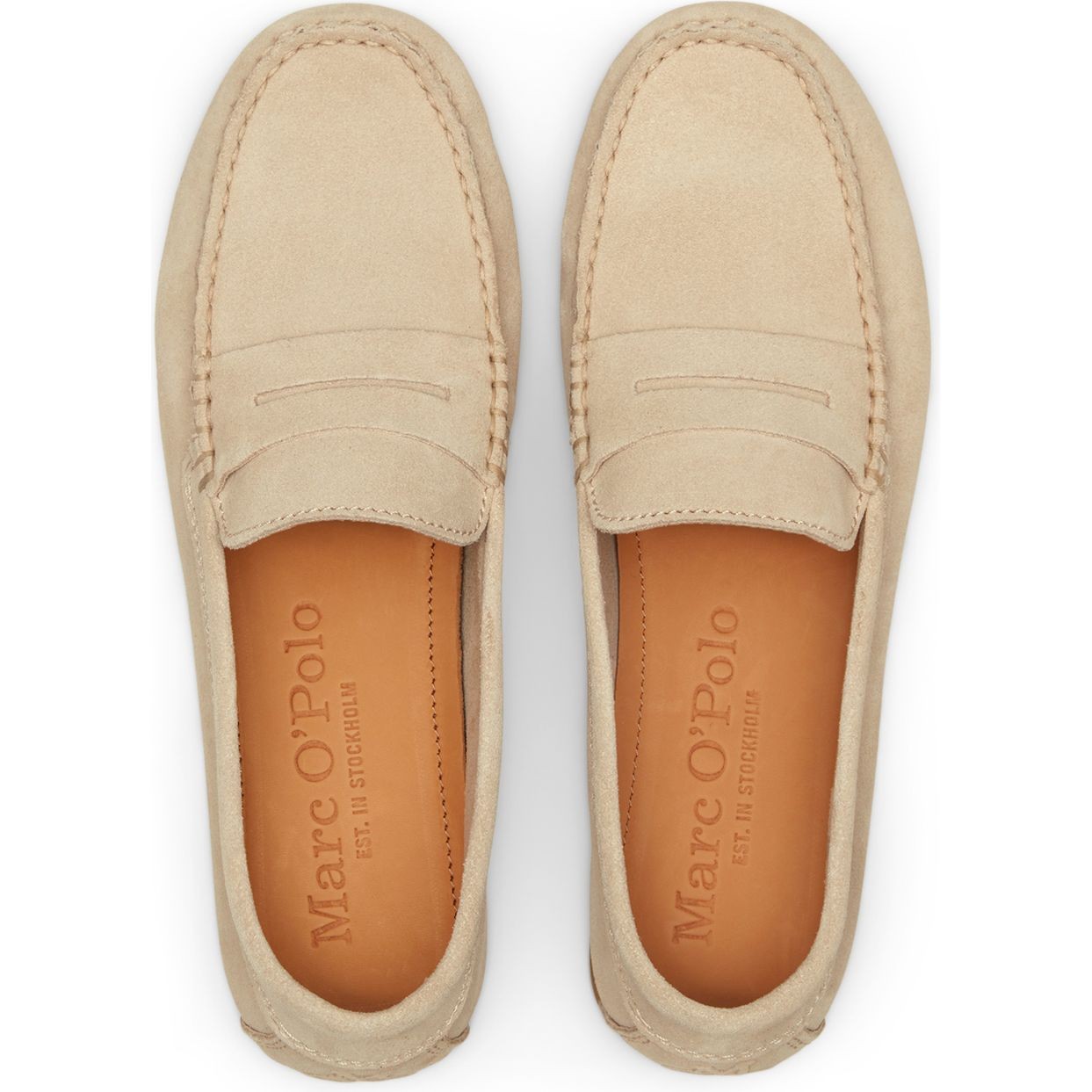 MARC O'POLO Mokasinai moterims, Smėlio, Mod. Selma 8B Mocassin 4