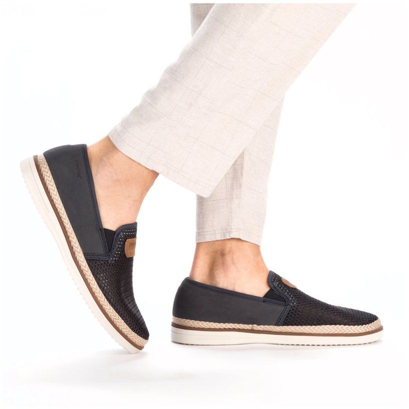 RIEKER Laisvalaikio bateliai vyrams, Mėlyna, LEISURE 4