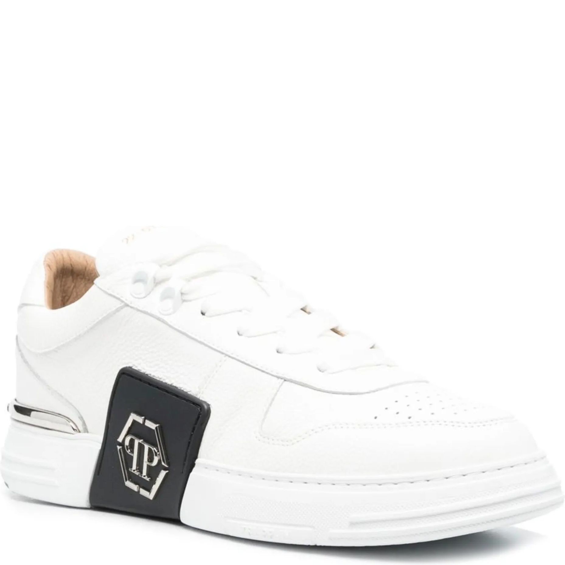 PHILIPP PLEIN Sportiniai bateliai vyrams, Balta, Lo-top sneakers phantom 1