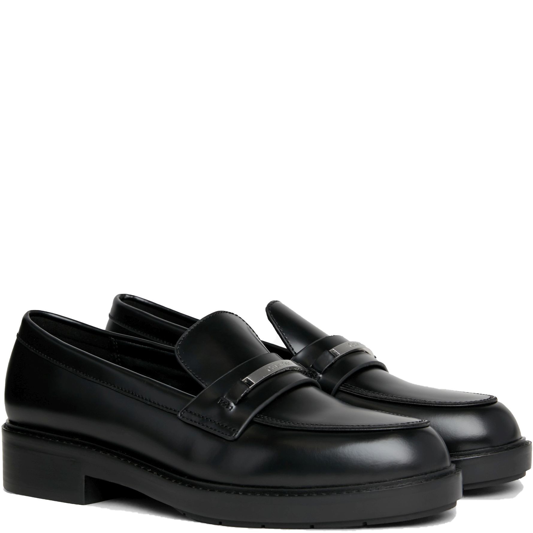 CALVIN KLEIN Loaferiai moterims, Juoda, Rubber sole loafer 1