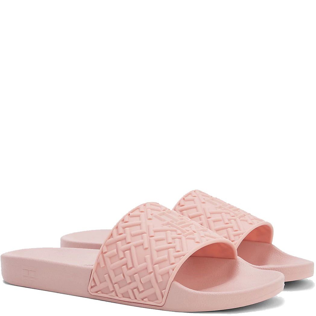 TOMMY HILFIGER Šlepetės moterims, Rožinė, Monogram pool slide 2