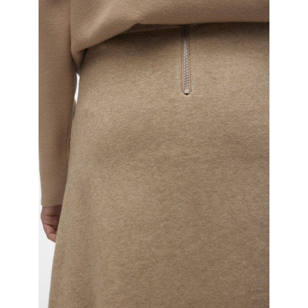 VERO MODA Mini sijonas moterims, Smėlio, Gold skater skirt 6